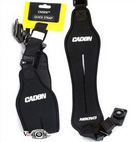 สายสะพายกล้อง Caden สีดำ เป็นสายขนาดใหญ่และนุ่มนวล ไม่ทำให้ปวดคอ รูปที่ 2