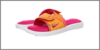 รูปย่อ รองเท้าแตะ NIKE ผู้หญิง สีชมพู-คาดส้ม รูปที่1