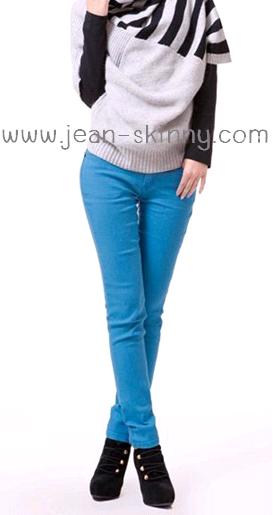 ขายปลีก-ขายส่ง กางเกงสกินนี่ เอวสูง เอวต่ำ Skinny Jean ขาเดฟสี กางเกงยีนส์ยืด ขาสั้น 5ส่วน ขายาว ขากอง(ยาวพิเศษ 41 นิ้ว) รูปที่ 7