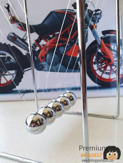 ลูกตุ้มโมเมนตั้ม (newton's cradle)โมเดลตั้งโต๊ะ เสริมทักษะ รูปที่ 3