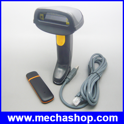  บาร์โค้ดสแกนเนอร์ เครื่องอ่านบาร์โค้ดไร้สาย HD USB Wireless Barcode Laser Scanner(อ่านบาร์โค้ดยาว บิลค่าน้ำไฟ เคาท์เตอร์เซอร์วิส รับส่งข้อมูลไกล 200m) (BAR035) รูปที่ 1