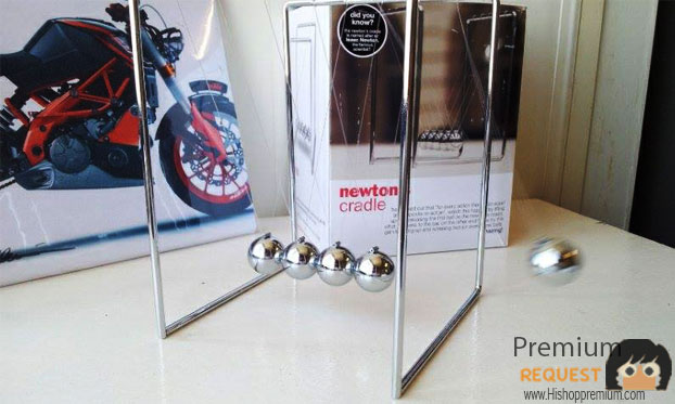 ลูกตุ้มโมเมนตั้ม (newton's cradle)โมเดลตั้งโต๊ะ เสริมทักษะ รูปที่ 5