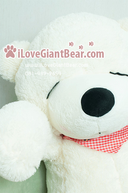 ตุ๊กตาหมีตัวใหญ่ 1.8 เมตร สีขาว หลับตา ราคาถูก จัดส่งทั่วประเทศ รูปที่ 2