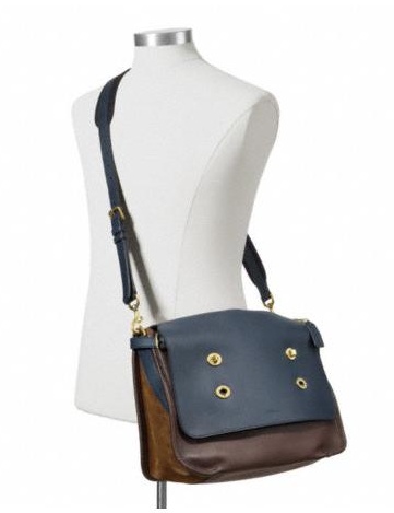กระเป๋าผู้ชาย COACH รุ่น Bleecker Colorblock Leather Large Messenger F70990 รูปที่ 3
