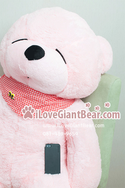 ตุ๊กตาหมีตัวใหญ่ 1.8 เมตร สีชมพู หลับตา ราคาถูก จัดส่งทั่วประเทศ รูปที่ 2