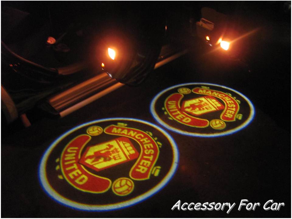 LED Door Ghost Shadow Projector Lights ติดประตู เปลี่ยนโลโก้ได้ ฟรีโลโก้อีก 1 คู่ รูปที่ 2