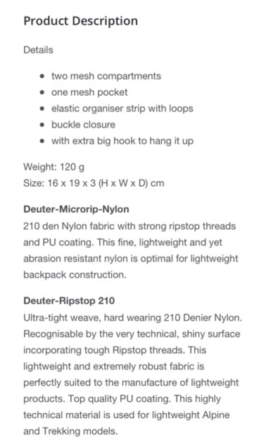 ขาย กระเป๋า deuter รุ่น Wash Bag I ปี 2012 รูปที่ 4