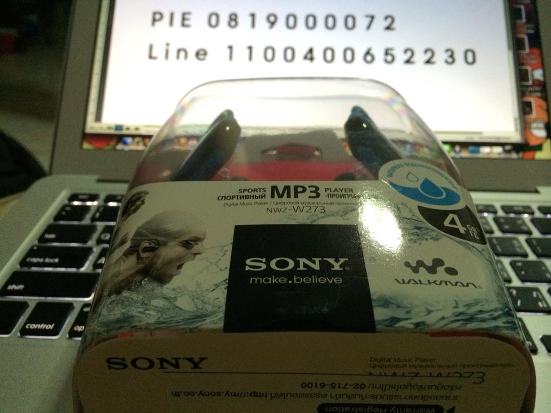 ขายหูฟัง Sony NWZW273 ราคา 2300 กันน้ำ สภาพ 100 ยังไม่เคยแกะ รูปที่ 4
