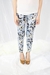 รูปย่อ High Waist Flower Printed PantsDark Blue  กางเกงเอวสูง เนื้อผ้าคอตตอลเนื้อนิ่มมากๆคะ   รูปที่2