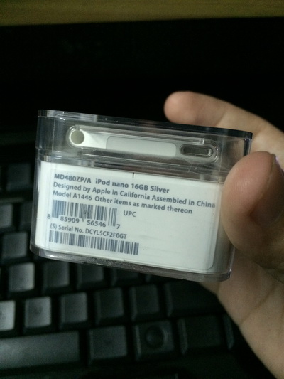 ขาย iPod nano gen 7 สี Silver 16GB (ของใหม่ไม่เคยแกะ) รูปที่ 4