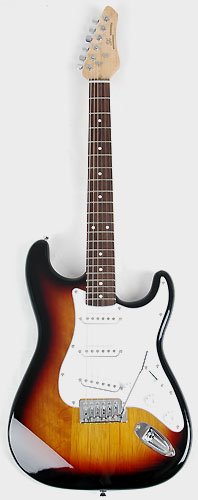 Electric Guitar Package - Includes Guitar, Amp, Strap and Instructional DVD SX RST 3TS w/GA1065 ( SX guitar Kits ) ) รูปที่ 4