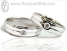 รูปย่อ แหวนคู่ แหวนหมั้น แหวนแต่งงาน แหวนทองคำขาว แหวนเพชร แหวนแพลทินัม www.finejewelthai.com รูปที่7