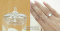 แหวนเพชรเบลเยี่ยมคัท ดีไซน์ดอกไม้ น้ำหนักเพชรรวม 0.42 กะรัต Color 97