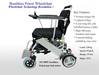 รูปย่อ รถเข็นไฟฟ้าแบบพับได้ วีลแชร์ไฟฟ้าพับได้ folding electric wheelchair รูปที่2