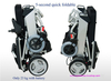 รูปย่อ รถเข็นไฟฟ้าแบบพับได้ วีลแชร์ไฟฟ้าพับได้ folding electric wheelchair รูปที่1