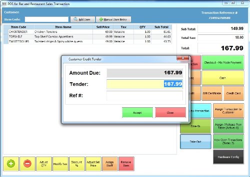 POS Checkout Plus Resturants and Bars Point of Sale Checkout Software; Inventory Management & Control, Touchscreen Point of Sale; Software Only Windows Only CDROM   รูปที่ 4