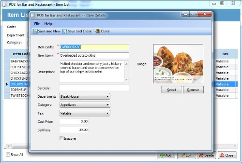 POS Checkout Plus Resturants and Bars Point of Sale Checkout Software; Inventory Management & Control, Touchscreen Point of Sale; Software Only Windows Only CDROM   รูปที่ 7