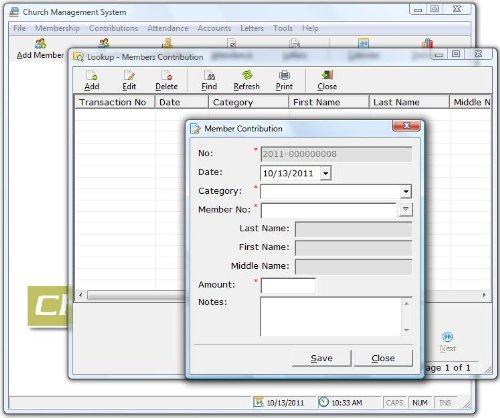Church Software; Church Management Software Professional System; Church Facilities, Office, Bookkeeping and Finances Administration Software; Windows Only CD-ROM; 4 User License (1,000,000 Members)  [PCs CD-ROM] รูปที่ 5