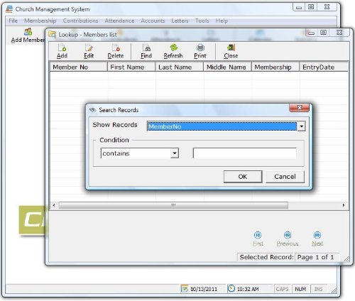 Church Software; Church Management Software Professional System; Church Facilities, Office, Bookkeeping and Finances Administration Software; Windows Only CD-ROM; 4 User License (1,000,000 Members)  [PCs CD-ROM] รูปที่ 4
