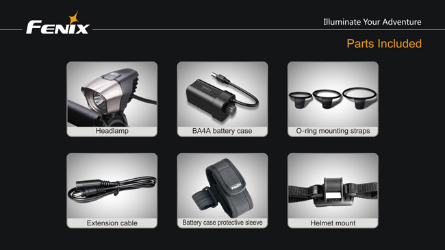 จำหน่าย ไฟฉายติดรถจักรยาน Fenix BT10 XP-G R5 Max 350 Lumens รูปที่ 7