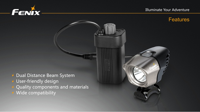 จำหน่าย ไฟฉายติดรถจักรยาน Fenix BT10 XP-G R5 Max 350 Lumens รูปที่ 6