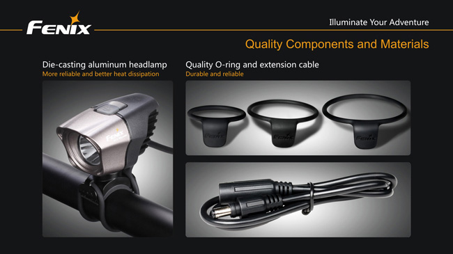 จำหน่าย ไฟฉายติดรถจักรยาน Fenix BT10 XP-G R5 Max 350 Lumens รูปที่ 5