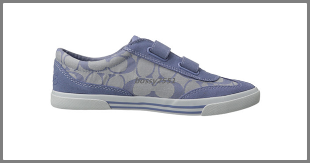 รองเท้า COACH Priya Blue Champagne Suede รูปที่ 3