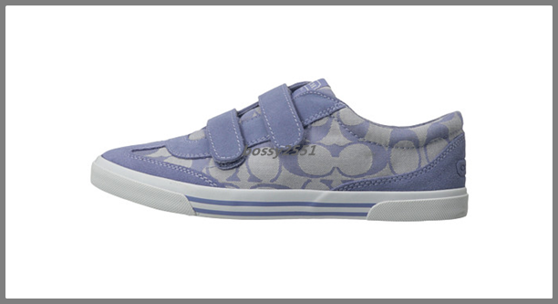 รองเท้า COACH Priya Blue Champagne Suede รูปที่ 4