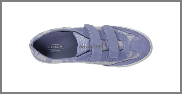 รองเท้า COACH Priya Blue Champagne Suede รูปที่ 2