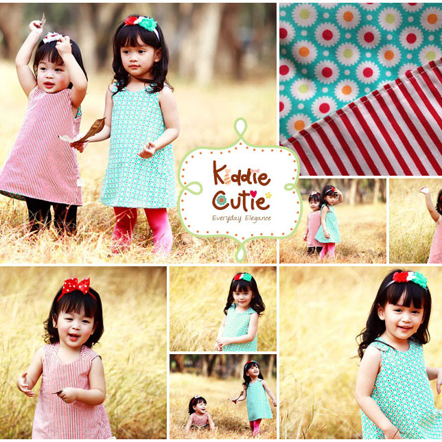 สินค้าใหม่ - ชุดเดรสน่ารักๆ ใส่สบาย ผ้าอย่างดี แบรนด์ Kiddie Cutie  รูปที่ 1