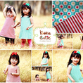 สินค้าใหม่ - ชุดเดรสน่ารักๆ ใส่สบาย ผ้าอย่างดี แบรนด์ Kiddie Cutie 