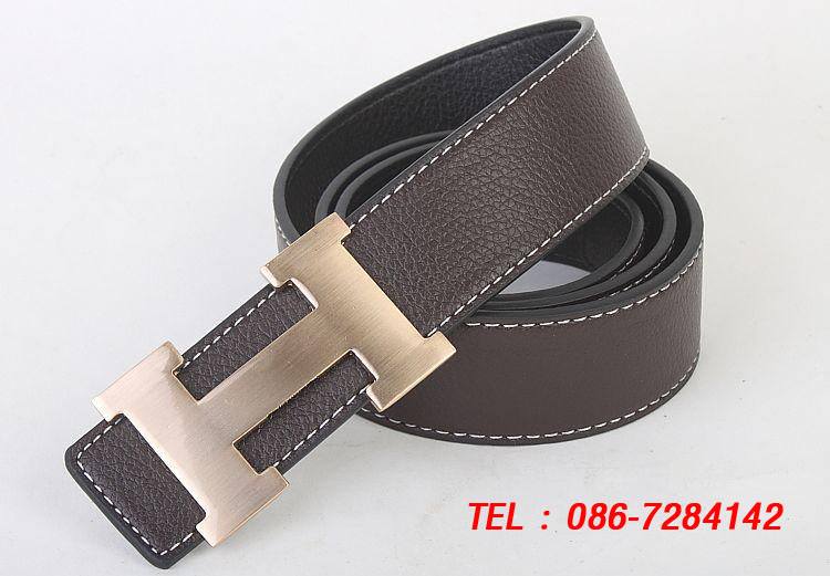 ขายไม่แพง เข็มขัดหนังAAA Hermes Mirror belt Navy ถูกมาก รูปที่ 1