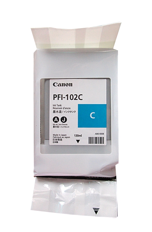 อิงค์เจ็ท Original Canon PFI-102 No. 102,104 หมึก 5 สี  ImagePROGRAF iPF500, iPF510, iPF600, iPF605, iPF610,iPF700  รูปที่ 3