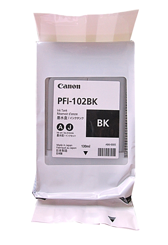 อิงค์เจ็ท Original Canon PFI-102 No. 102,104 หมึก 5 สี  ImagePROGRAF iPF500, iPF510, iPF600, iPF605, iPF610,iPF700  รูปที่ 2