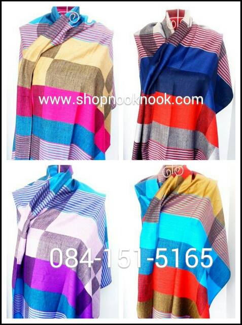 แหล่งขายส่งผ้าคลุมไหล่พาสมิน่าpashminaราคาถูก www.shopnooknook.com 084-151-5165 รูปที่ 1