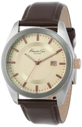 Kenneth Cole New York Men's KC8019 Classic Brown Leather Dress Watch