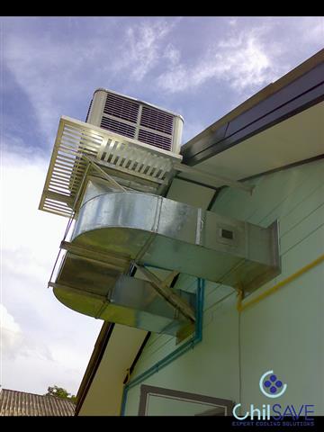 ออกแบบและติดตั้งระบบพัดลมไอเย็นในอุตสาหกรรม Evaporative Cooling System  รูปที่ 1