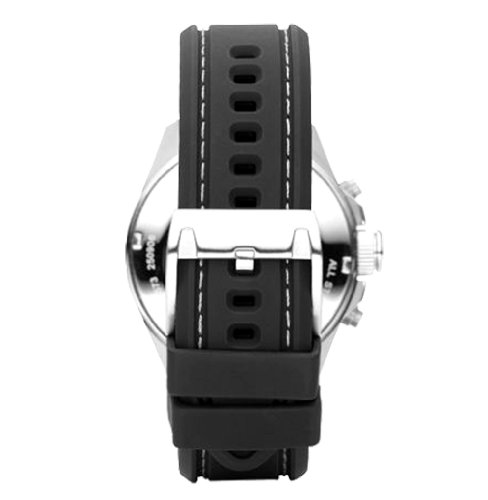Fossil Men's CH2573 Black silicon Strap Black Analog Dial Chronograph Watch รูปที่ 3