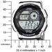 รูปย่อ Casio Men's AE1000WD-1AVCF World Time Silver-Tone Bracelet and Digital Sport Watch รูปที่4