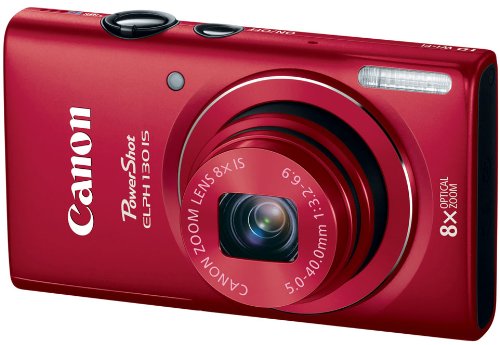 Review Canon PowerShot ELPH 130 IS 16.0 Megapixel Digital Camera with 8x Optical Zoom 28mm Wide-Angle Lens and 720p HD Video Recording (Red) รูปที่ 1