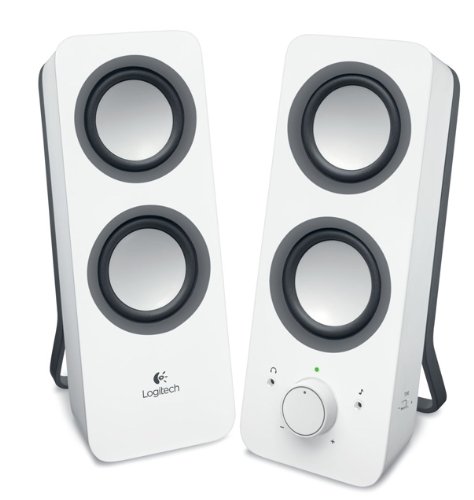 Logitech Multimedia Speakers Z200 with Stereo Sound for Multiple Devices, White ( Logitech Computer Speaker ) รูปที่ 1