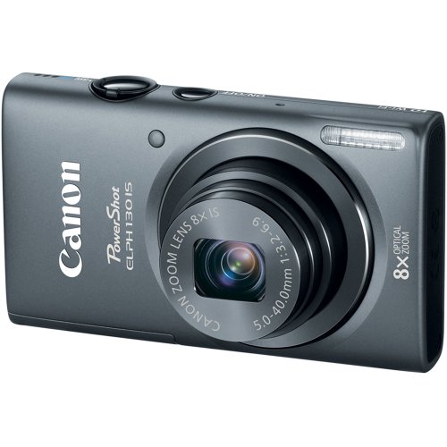 Review Canon PowerShot ELPH 130 IS 16.0 Megapixel Digital Camera with 8x Optical Zoom 28mm Wide-Angle Lens and 720p HD Video Recording (Gray) รูปที่ 4