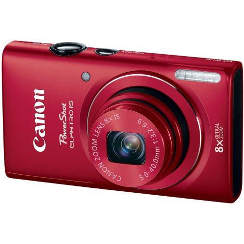 Review Canon PowerShot ELPH 130 IS 16.0 Megapixel Digital Camera with 8x Optical Zoom 28mm Wide-Angle Lens and 720p HD Video Recording (Red) รูปที่ 4
