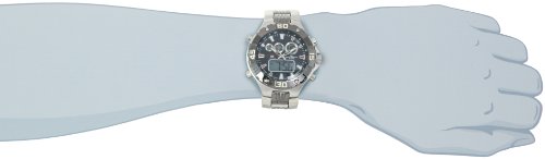U.S. Polo Assn. Sport Men's US8208EXL Analog-Digital Dial Extra Long Silver-Tone and Gun Metal Watch รูปที่ 3