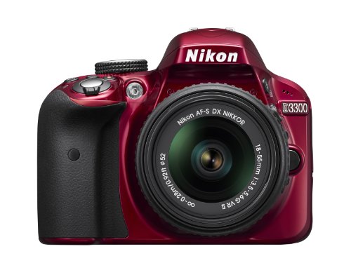 Review Nikon D3300 24.2 Megapixel CMOS Digital SLR with AF-S DX NIKKOR 18-55mm f/3.5-5.6G VR II Zoom Lens (Red) รูปที่ 1