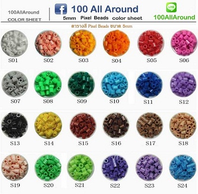 ขายปลีก-ส่ง Pixel Beads/ลูกปัดรีดร้อน สำหรับทำPixel Art / ถนอมสายชาร์ต ราคาถูกที่สุดในไทย คุณภาพดี ส่งตรงจากโรงงาน นำเข้ รูปที่ 5