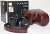 รูปย่อ Review TechCare Tm "Ever Ready" Protective Black Leather Camera Case, Bag for Nikon Coolpix P520 18.1 Mp Digital Camera (DARK BROWN) รูปที่2