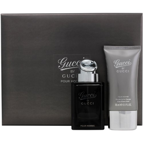 Gucci By Gucci Pour Homme By Gucci For Men Gift Set (Eau De Toilette Spray 3.0-Ounce / 90 Ml + Aftershave Balm 2.5-Ounce) ( Men's Fragance Set) รูปที่ 1