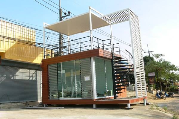 knock down บ้านสำเร็จรูป สำนักงานชั่วคราว บ้านไม้น๊อคดาวน์ ราคากันเอง รูปที่ 1