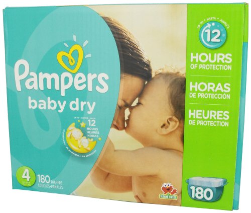 Pampers Baby Dry Diapers Size 4 Economy Pack Plus 180 Count ( Baby Diaper Pampers ) รูปที่ 7